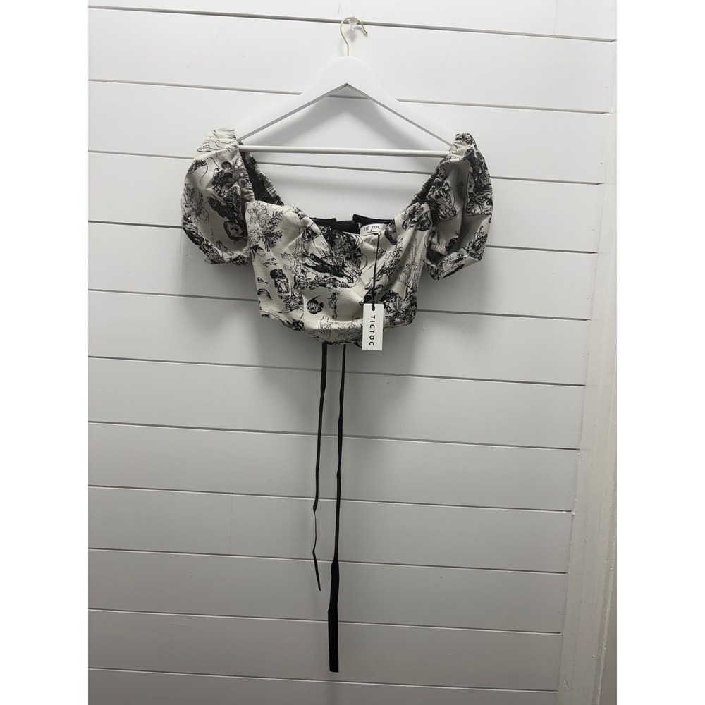Tic Toc Puffed Sleeve Corset Top